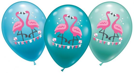 6 Ballons  "Flamingo" 